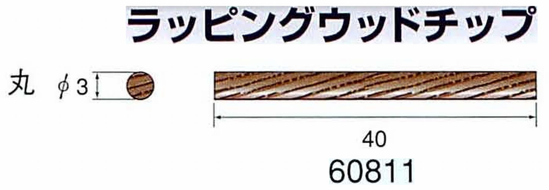 ナカニシ/NAKANISHI 超音波研磨装置 シーナスneo/シーナス専用工具 ラッピングウッドチップ 丸 60811